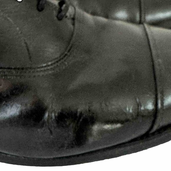 Allen Edmonds Park Avenue Cap Toe 5615 Black Leather Oxford Shoes
